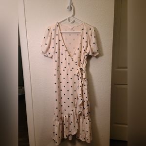 Polka Dotted Wrap Dress